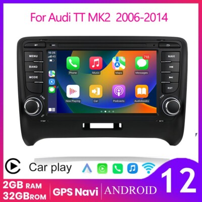 Apple CarPlay Radio For Audi TT MK2 2006-14 Android 14 Car Stereo GPS Navigation