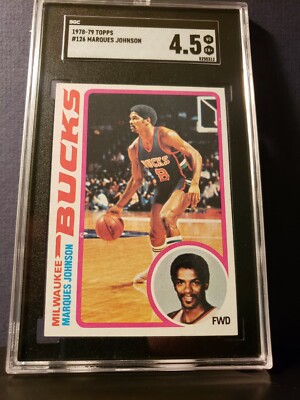 1978 Topps Marques Johnson #126 SGC 4.5 Rookie Card [RC] [VG] [EX+] | eBay