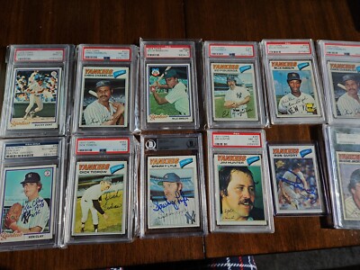 1977-1978 NY Yankees World Series winners card collection