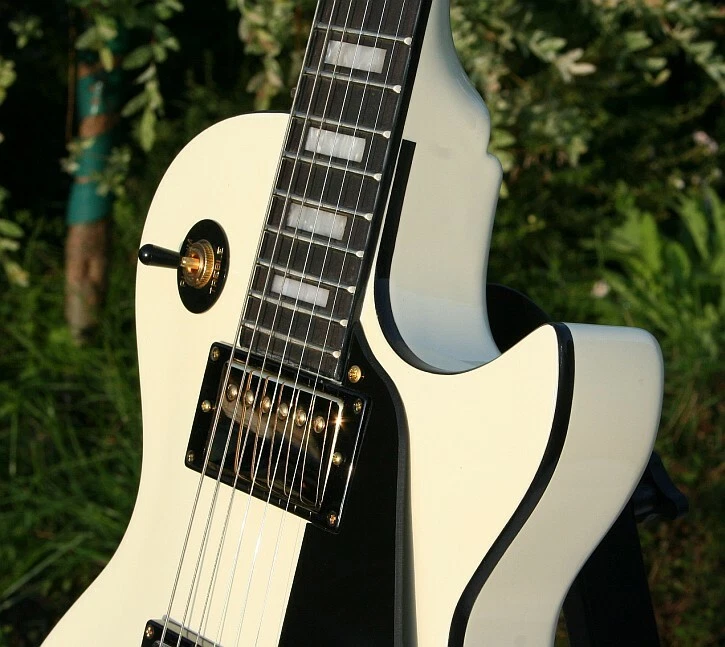 Weller Edel Le Paul Custom Grover Tuner Massiv Mahagoni Body Gold Hardware - Bild 4 von 4