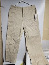 A New Day Women  s Chino High-Rise Straight Ankle Pants, Size 6 Tan