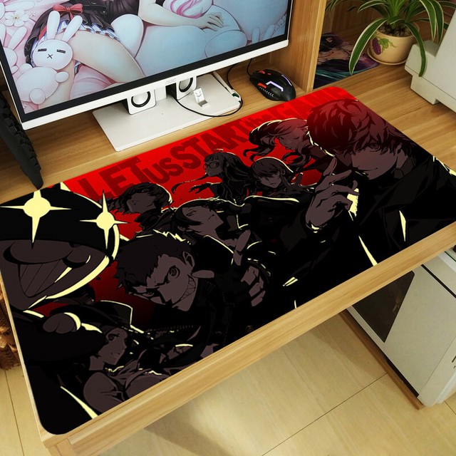 Anime Mouse Pad Persona 5 PC Keyboard Mice Mat Yugioh Game Playmat