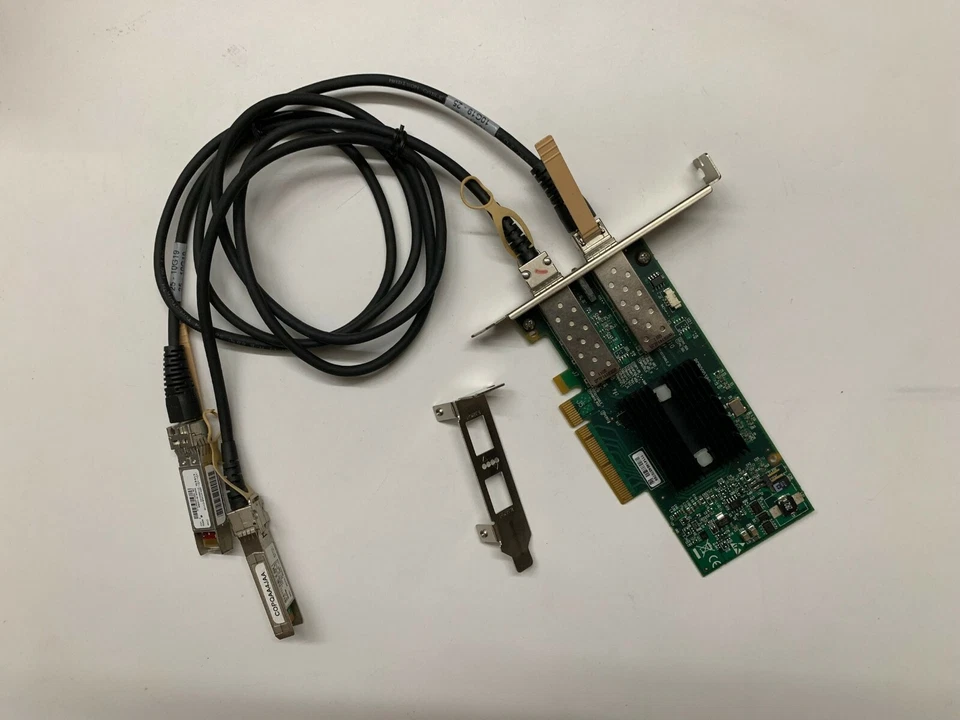 HP 518001-001 Mellanox 10 GbE PCI-e G2 Dual Port Network Card +2* SFP+ cable - Image 2 of 4