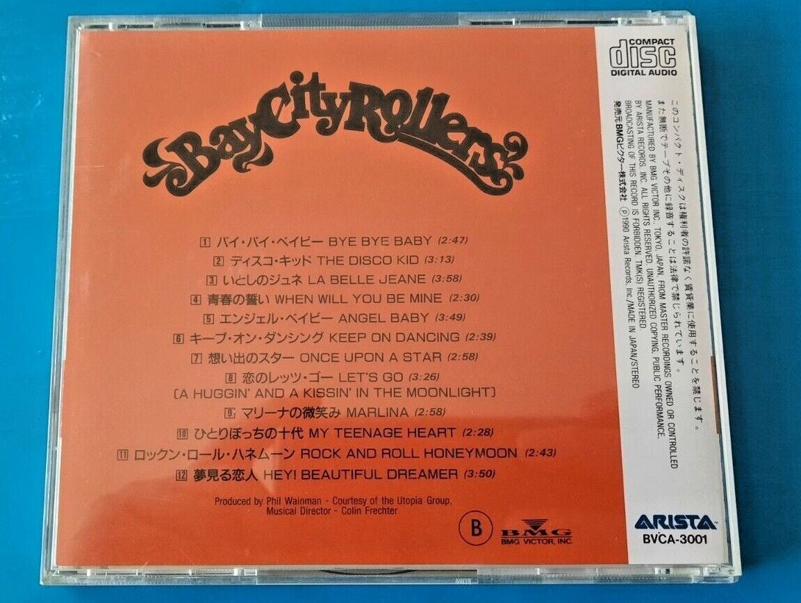 Once Upon A Star - Bay City Rollers (CD, 1990 Victor (JAPAN Once Upon A Star - Bay City Rollers (CD, 1990 Victor (JAPAN
