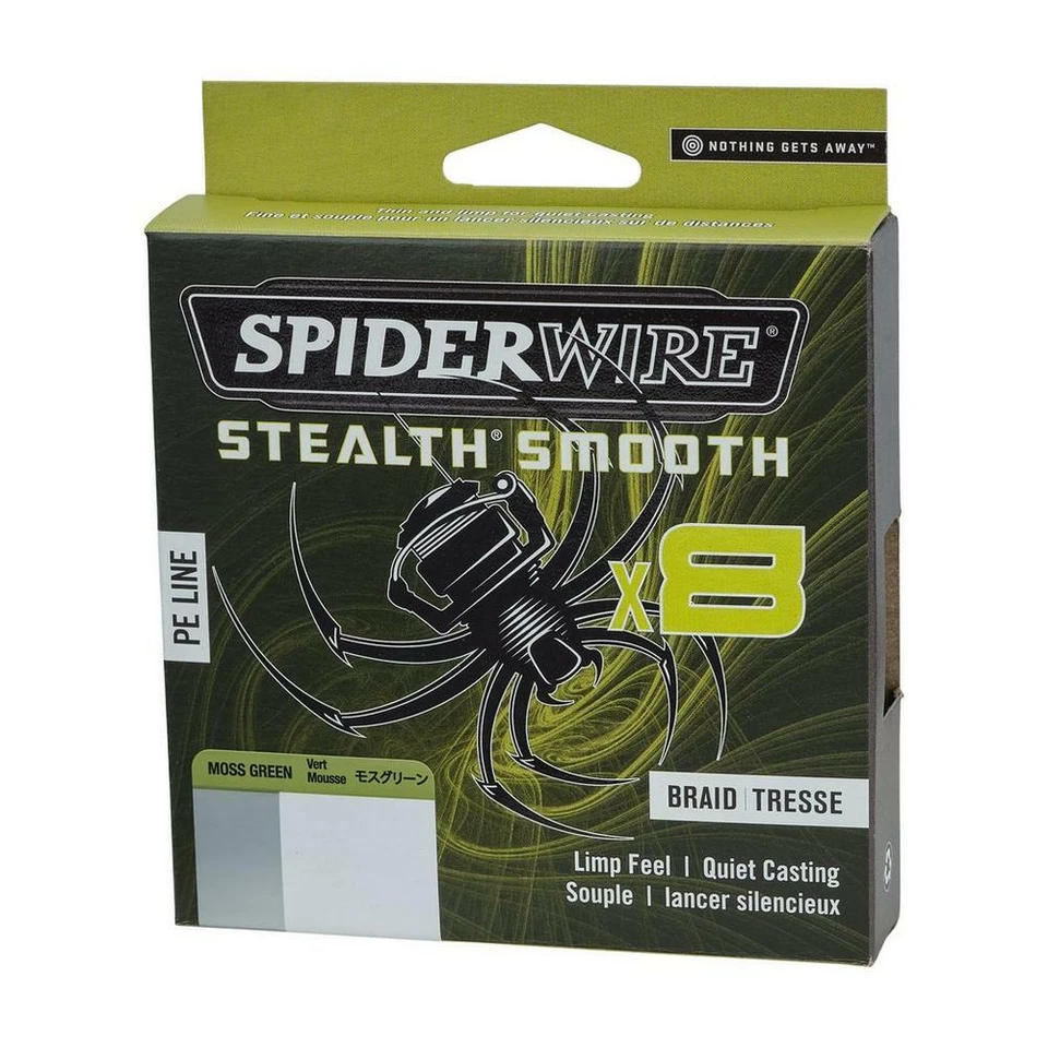 Multifibra Spiderwire Stealth Smooth 8 Verde 165 Yards - 150mt trecciato - Immagine 4 di 4