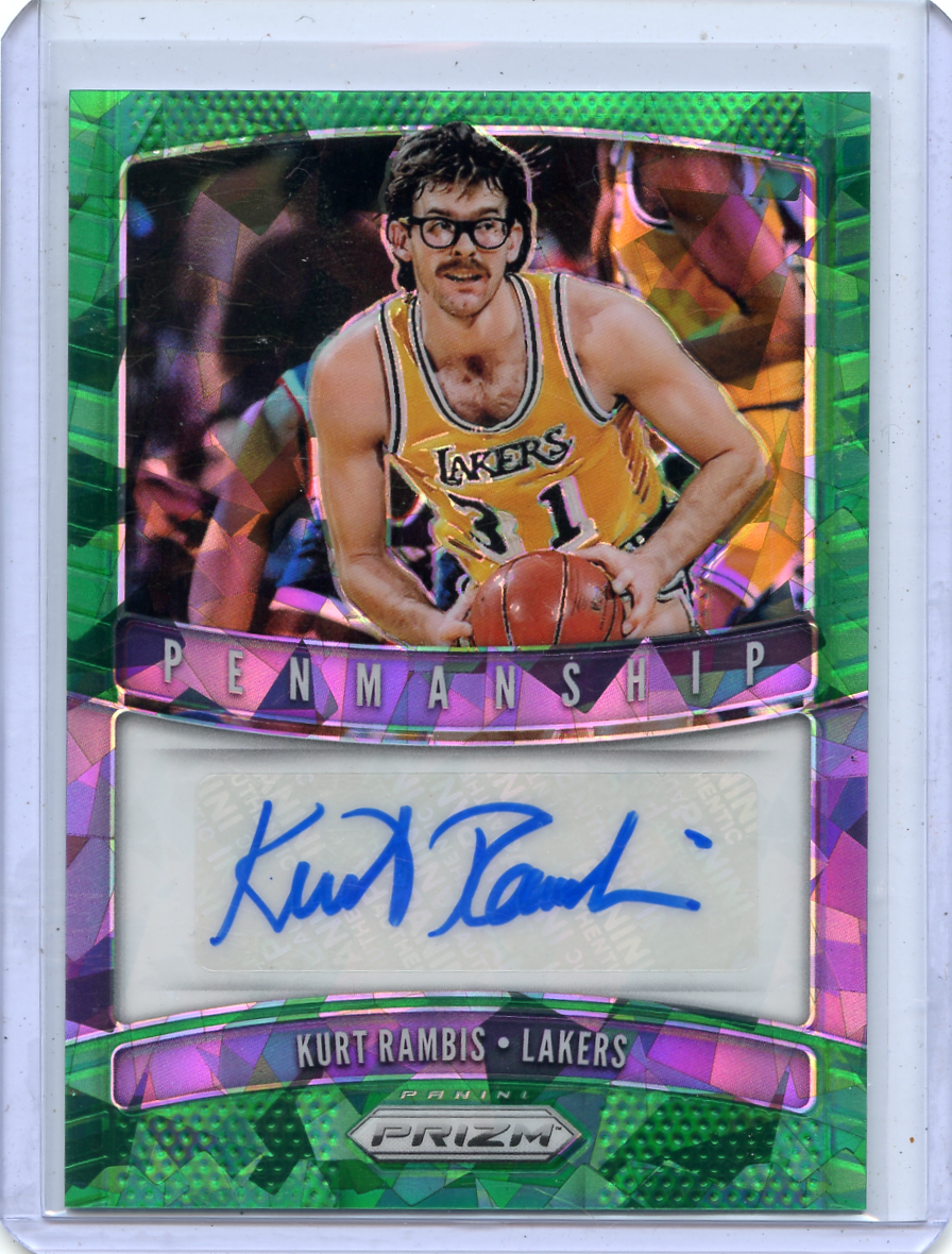 2019-20 PANINI PRIZM #PM-KRB KURT RAMBIS AUTOGRAPH GREEN ICE PRIZM