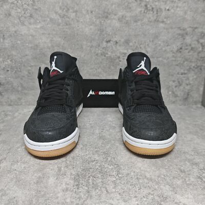 Level SS/New - Air Jordan 4 Retro Laser Black Gum 30th Anniversary CI1184-001 | eBay