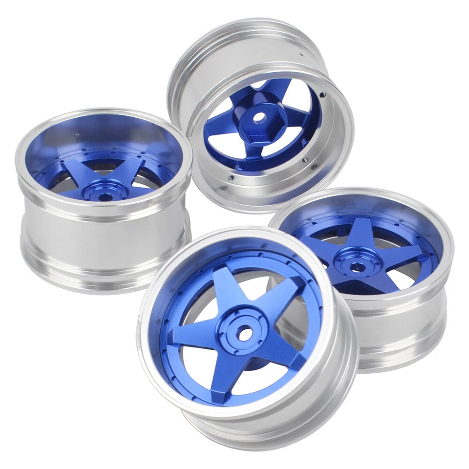 Aluminium Felgen 5-Speichen Für Tamiya TA02SW Chassis Porsche 1/10 RC Car - Bild 4 von 4