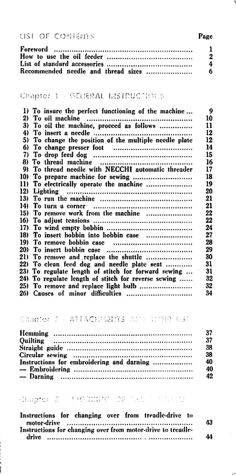 Necchi Supernova BF Service Manual: Coil Bound 55 Pages - Image 2 of 2