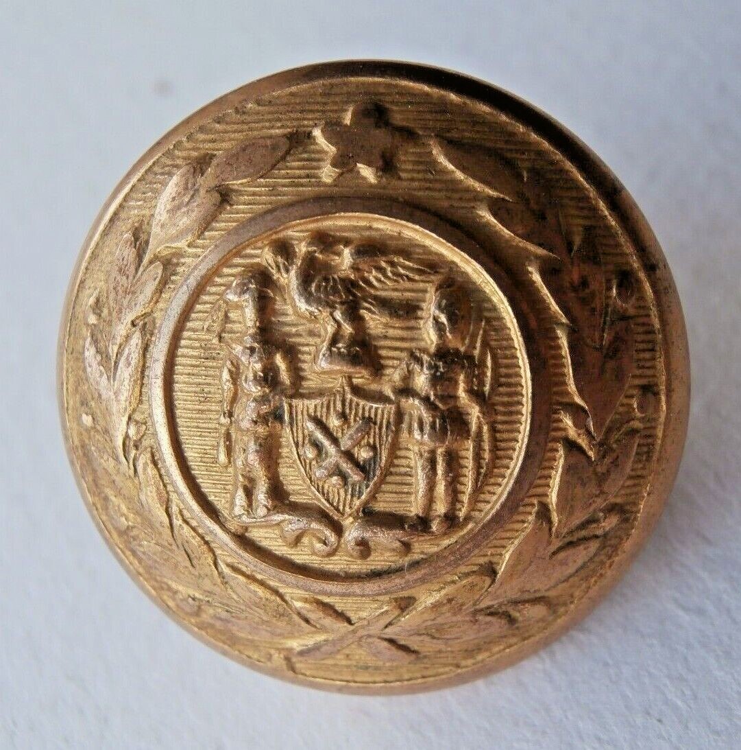 Very Nice & Rare Early Antique New York City Police Consolidation 25mm Button