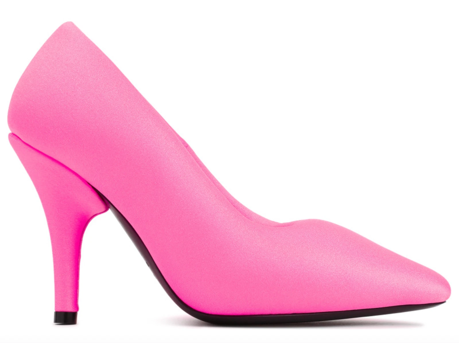 NIB Balenciaga XL Knife Pink Spandex Padded Puff Runway Pointed Pumps 37 7 $1550