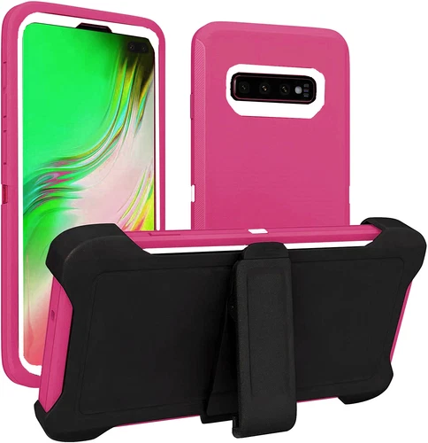 Funda protectora a prueba de golpes con clip para cinturón para Samsung Galaxy S10/S10 Plus/S10e - Imagen 15 de 15