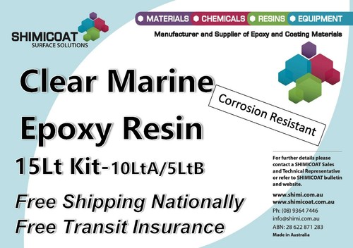 Clear Marine Epoxy Resin High Gloss Coat/Casting 2Pk DIY KIT Salt&Chem Resistant - Picture 33 of 43