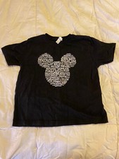 Disney Black Mickey Mouse T-shirt short sleeve small 5/6 Black Names
