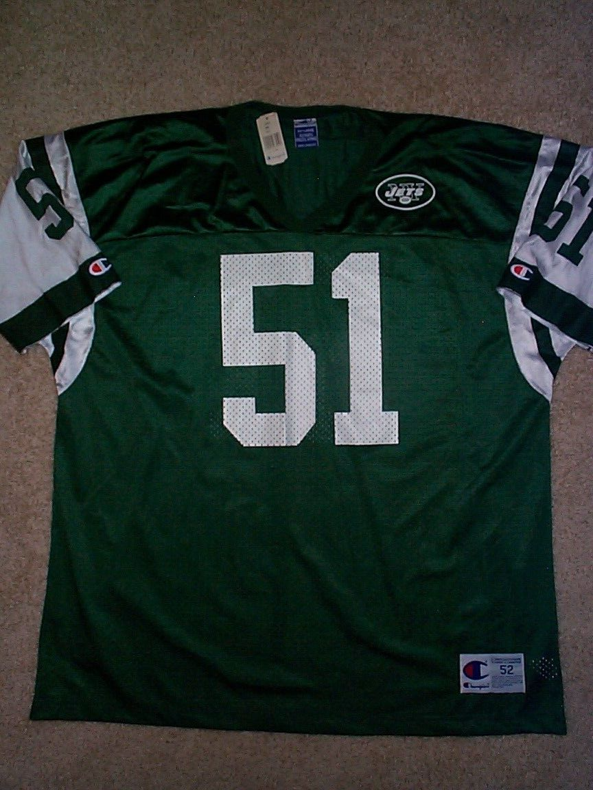 *IRREGULAR* New York NY Jets BRYAN COX nfl VINTAGE Jersey MENS/MEN'S