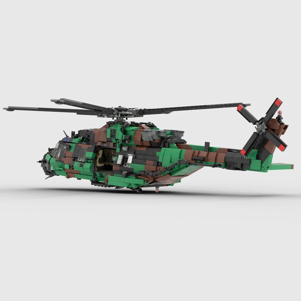 MOC: NH-90 Tactical Transport Helicopter with Rotor System 2515 Pieces DIY - Image 2 of 4
