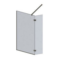 Bathstore Wet Room Screen & Pivot Screen 2000 x 900/350mm - Chrome