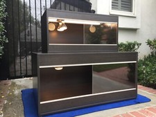 Large Reptile Enclosure Tank   Bearded Dragon Habitat - w/ Heat  UVB Light