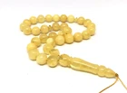 Islamic 33 Prayer Beads Gift Round NATURAL BALTIC Amber Tasbih Rosary 16g 10793