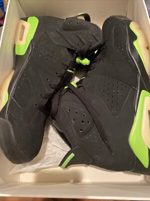  Size 12 - Jordan 6 Retro Electric Green 2021 SUPER CLEAN PAIR rep Box Used 
