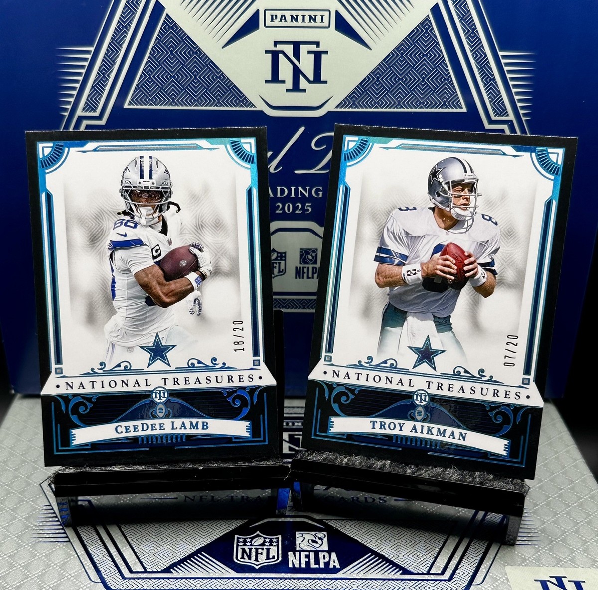 2025 National Treasures Troy Aikman & Ceedee Lamb FOTL Midnight