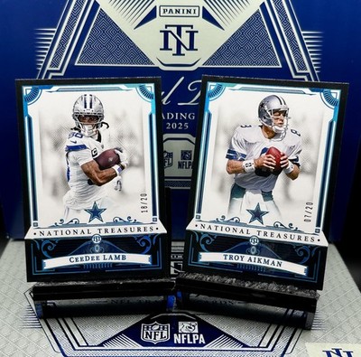 2025 National Treasures Troy Aikman & Ceedee Lamb FOTL Midnight