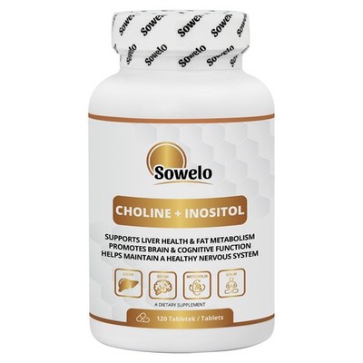 Choline & Inositol 500mg Tablets   Liver Function & Well-Being Support   Sowelo