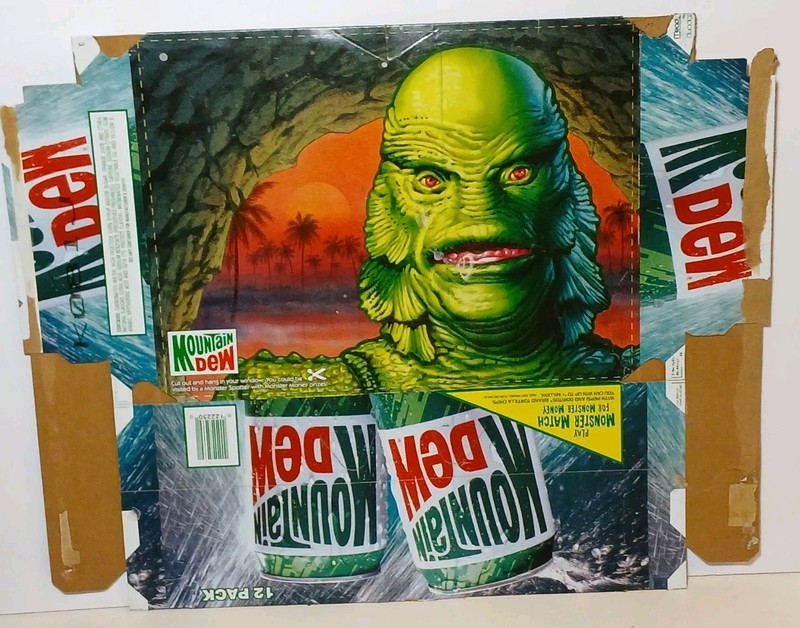 1991 Vtg Creature From The Black Lagoon Mountain Dew Pepsi Universal Monsters