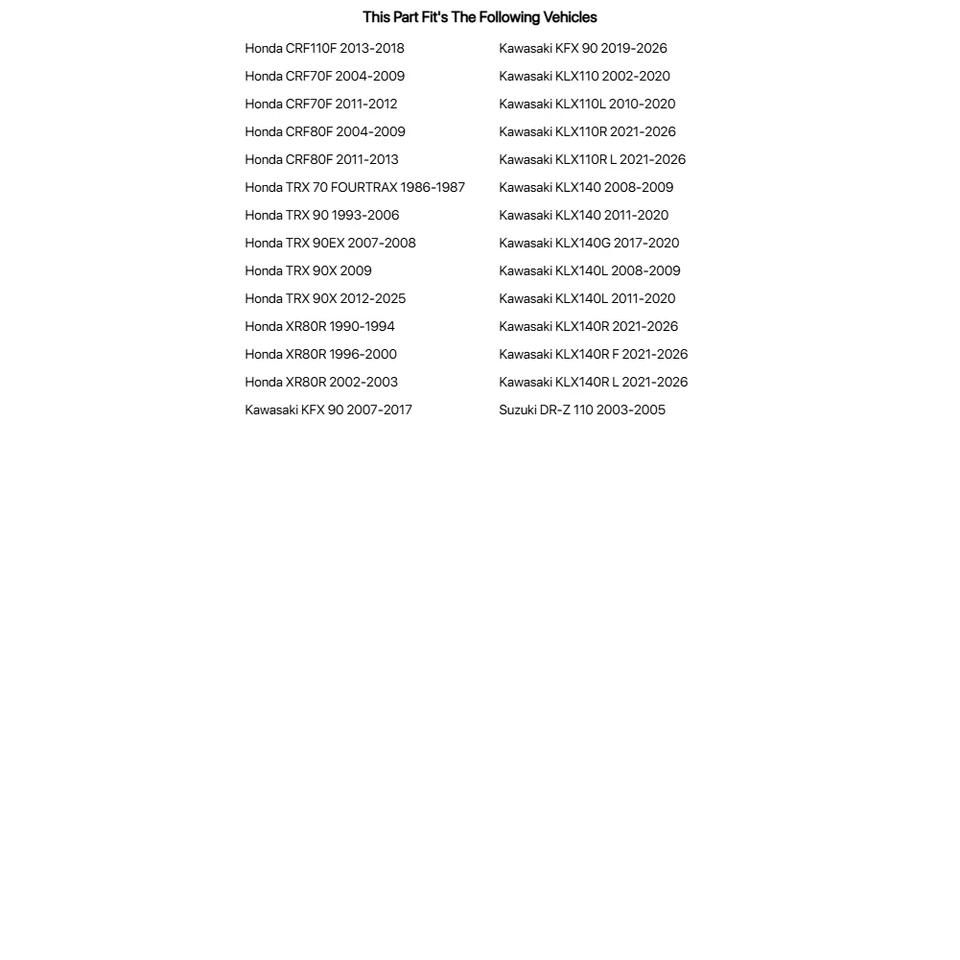 Jet principal Keihin serie 99101-116 80 para Kawasaki KLX110R 2021-2023 Foto 4 de 4