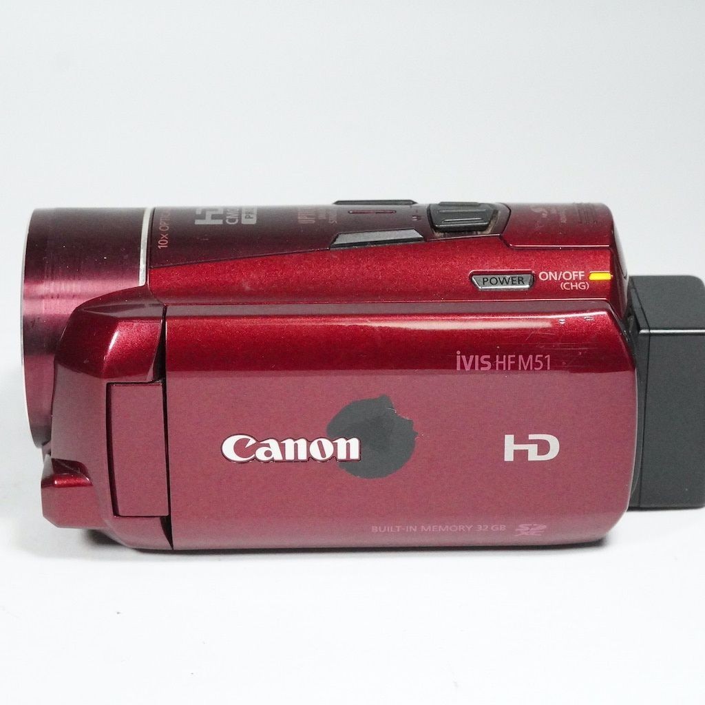 Canon iVIS HF M51 Red HD Digital Video Camera Camcorder 10x