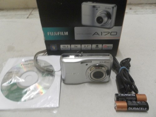 Fujifilm Digital Camera FinePix A170 10.2MP Silver 4GB SD Card Tested