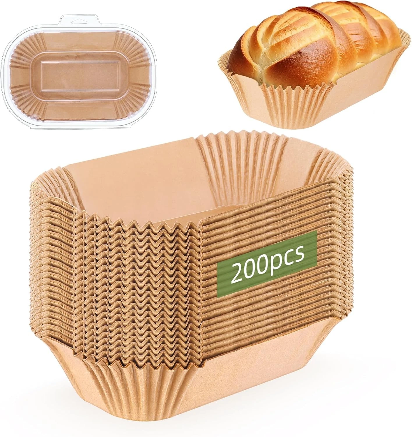 200pcs Loaf Pan Liners Loaf Pan Liners for Baking 9x5inch Bread Pan Parchment