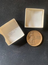 1968 Pioneer Woman Cherokee Land Run Bronze Token Medallic Art Co