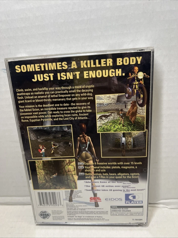 TOMB RAIDER Sega Saturn CIB Foto 2 de 4