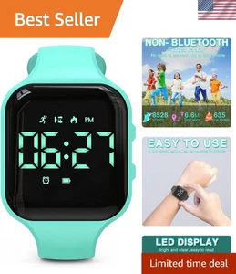 Kids Non-Bluetooth LED Fitness Tracker Watch - Step & Calorie Counter for Kids