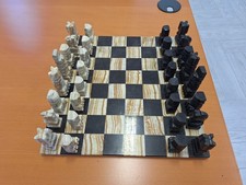 scacchiera in alabastro 36,5 x 36,5 nuova mai usata