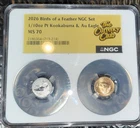 2026 Birds of a Feather NGC MS70 Set 1/10 Platinum Kookaburra & Gold Eagle
