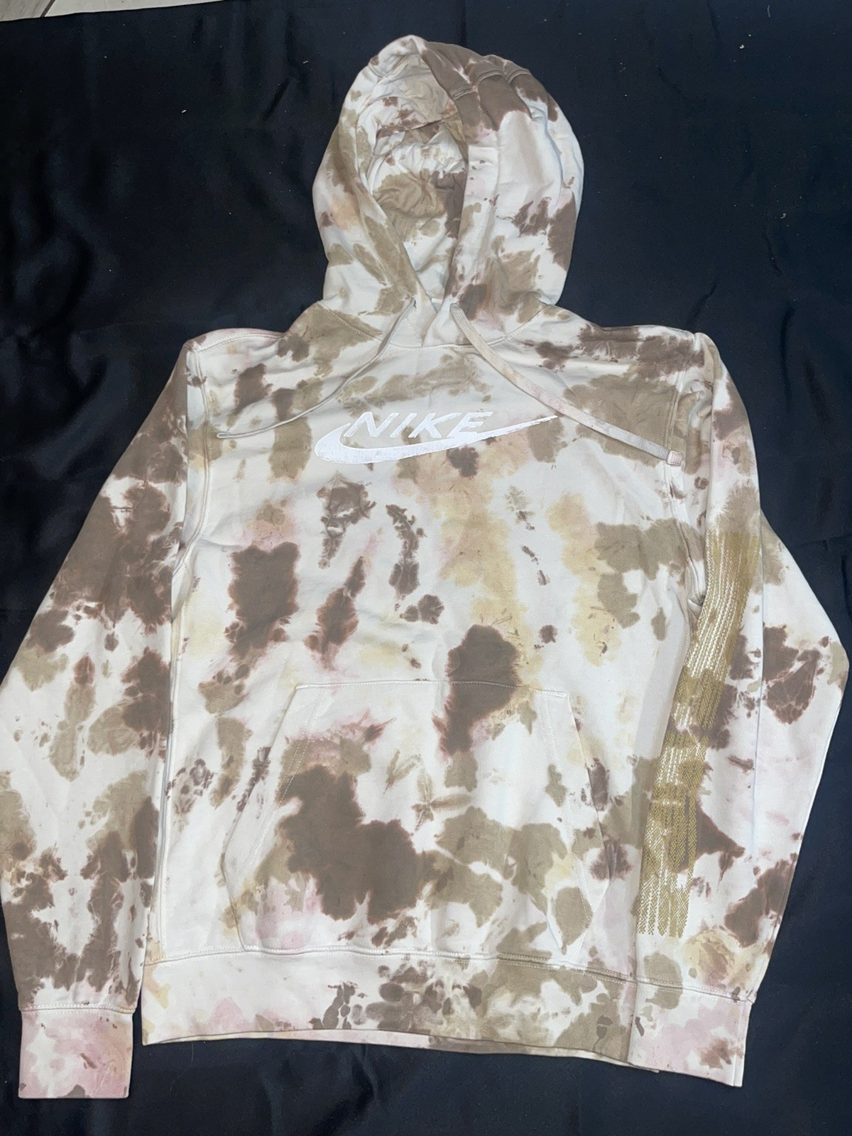 Nike Tan Acid Print Basic Pullover Sweatshirt | S… - image 2