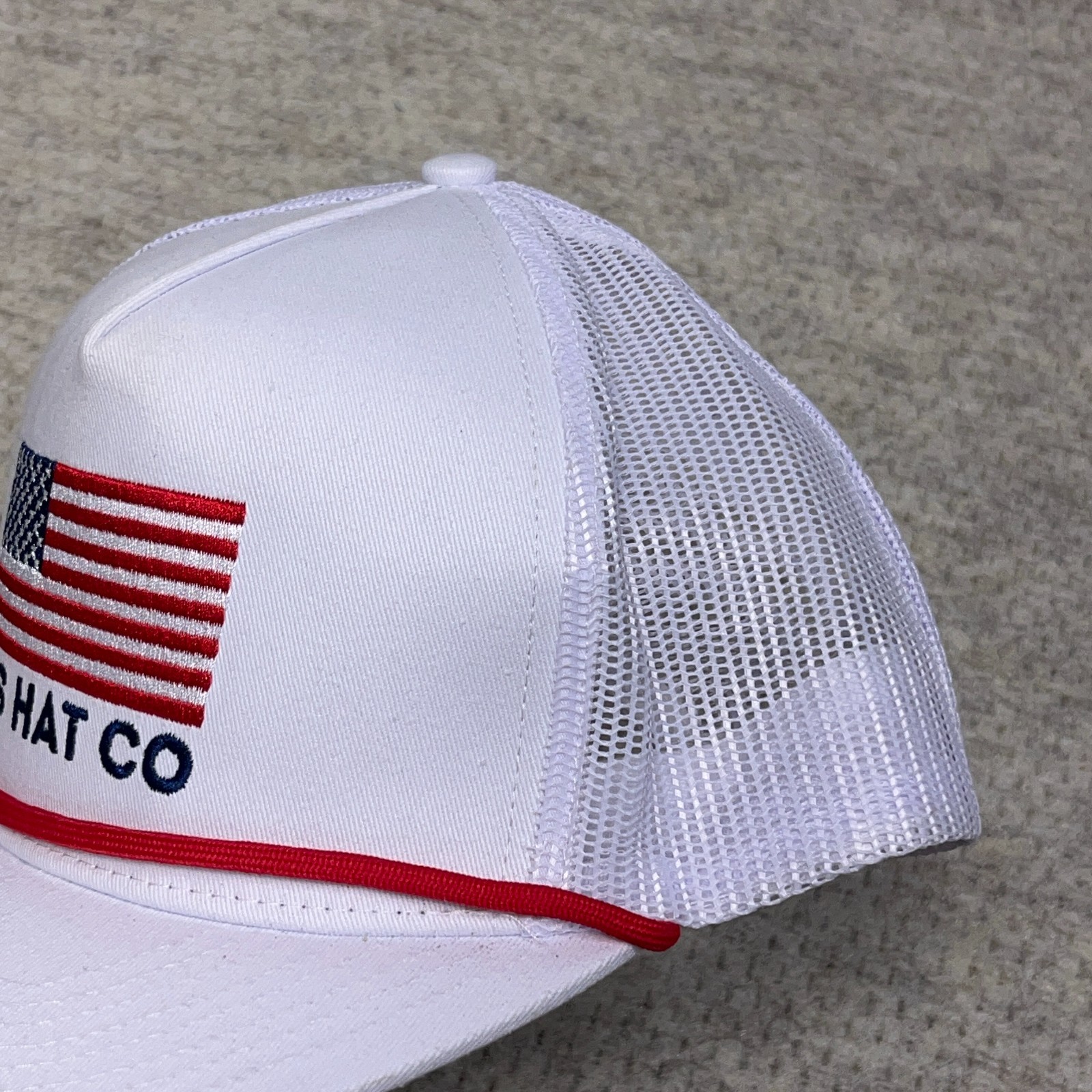 Southern String Hat Cap Snapback Trucker White Re… - image 5