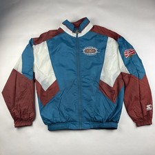 VTG 90s Super Bowl XXX Starter NFL Windbreaker Jacket 1996 Mens Size XL LIKE NEW