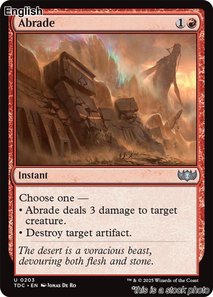 Abrade [TDC - 203] Commander: Tarkir: Dragonstorm