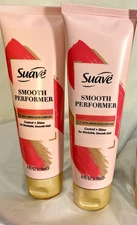 Suave Smooth Performer Anti-Frizz Cream, 4 Fl. Oz. Ea, Lot Of 2  -  DISCONTINUED