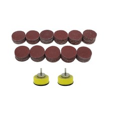 AUTOTOOLHOME 110pcs 1 inch Sanding Discs with 2ps 1/8 Shank 1 inch, brown 0.10 per gallon