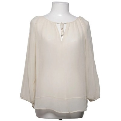 Massimo Dutti, Bluse, Größe: 38, Beige, Polyester, Einfarbig, Damen #FYm