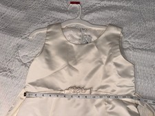 Kids Dream Ivory Satin Formal Dress Flower Girl First Communion Size 13-14 174