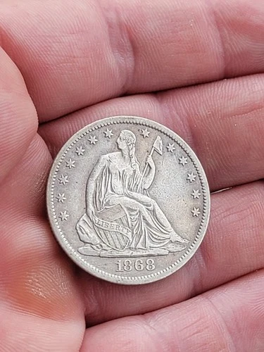 1868-S Seated Liberty Half Dollar