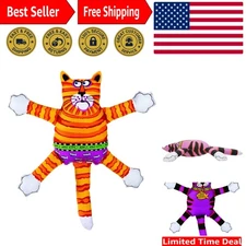 Fun Floppy Plush Toy for Large Dogs - Fat Cat Terrible Nasty Scaries 15"