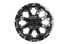 Set Of 4 17x9 5x127 0 Wheels Fits Jeep Wrangler Jk Jl Gloss Black