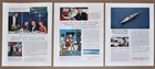 1963 United States Lines advertisements x3, SS UNITED STATES on board activities