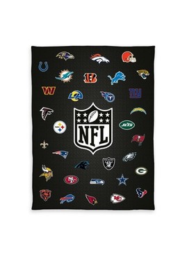 NFL Wellsoft Decke , Kucheldecke all Teams , Wohndecke